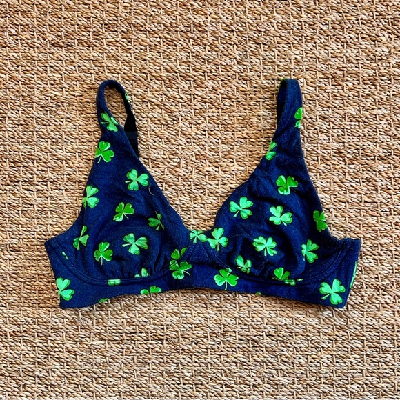 Set of 3 Novelty Print Bralettes / Lounge Bras - Picture 13 of 16